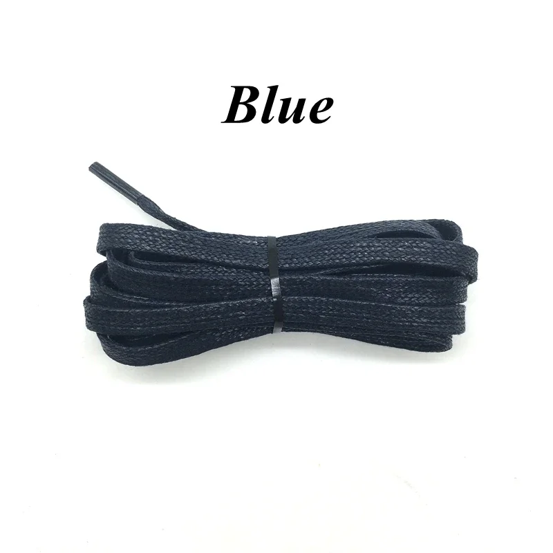 1 paar Wachsen Baumwolle Schnürsenkel Flache Wasserdichte Schnürsenkel Verwendet Für Stiefel Turnschuhe Casual Leder Schuh Zubehör Schwarz Schnürsenkel – Detail 8