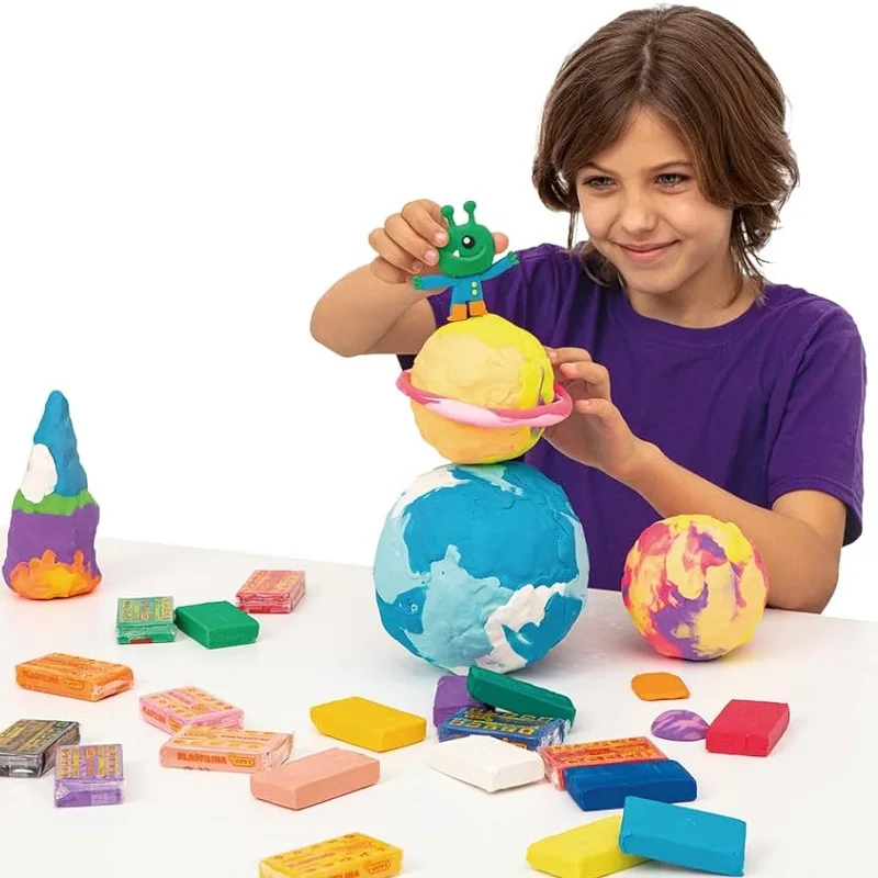 Soft and Supple Clay, Easy mouldable Modelling Clay for Children Aged 2 and up, 30 g, Creative Activity for Kids, Integrated