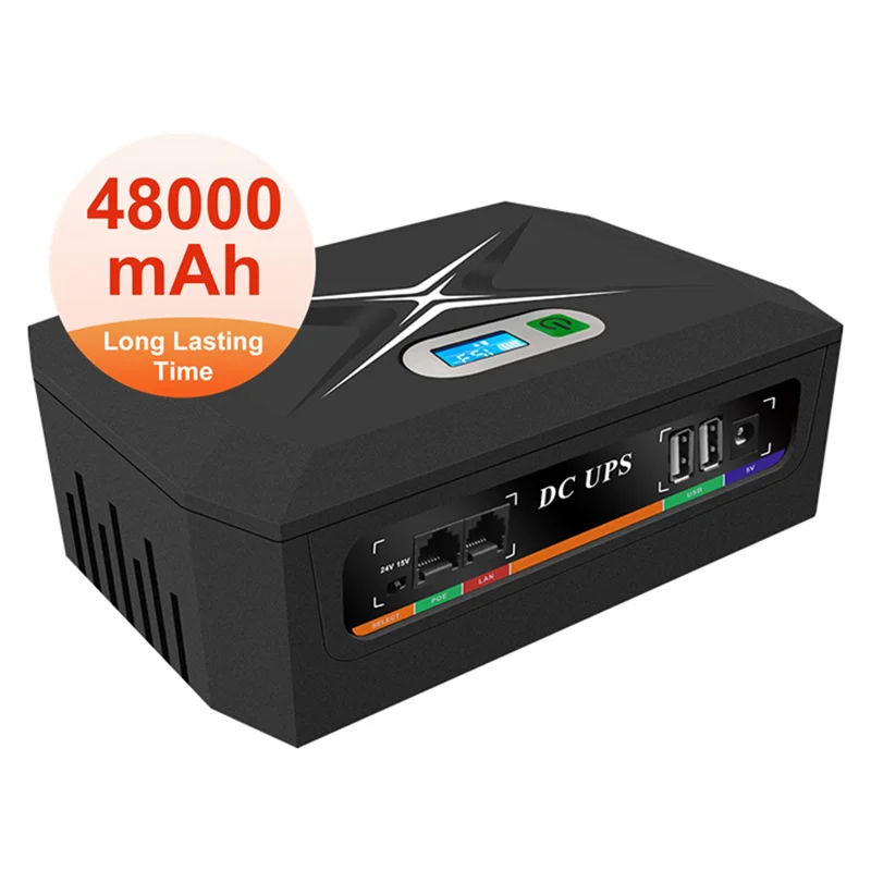 45W 60W 100W 120W Closed Circuit Television Uninterruptible Power Supply Mini Ups 5v 9v 12v 24V for Camera
