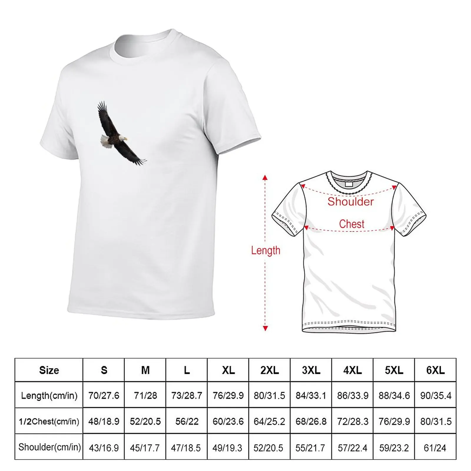 New Isolated Bald Eagle 2019-4 T-Shirt plus size t shirts Oversized t-shirt T-shirt men