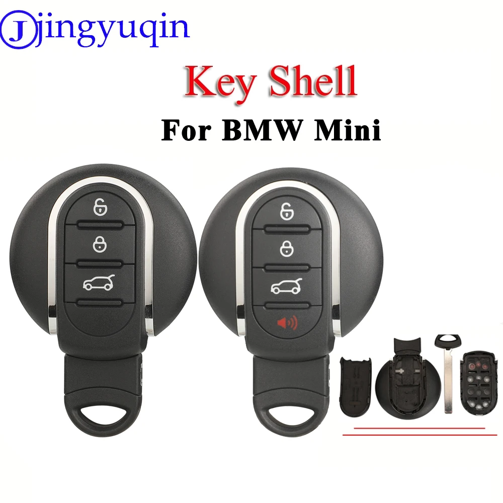 

Jingyuqin Car Key Case Holder Smart Remote Fobs Cover Shell For BMW Mini Cooper Countryman Clubman F-Series F55 F56 2015-2018