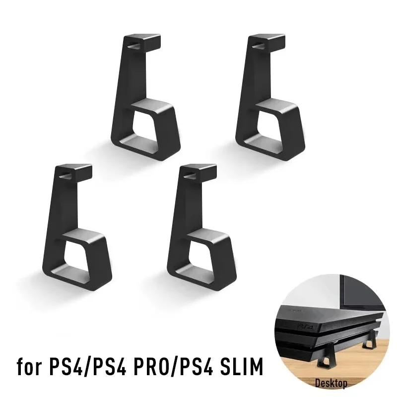Soporte Horizontal para consola, accesorios para máquina de juegos, soporte para pies, Base antideslizante para consola PS4 Slim Pro, 4 Uds.