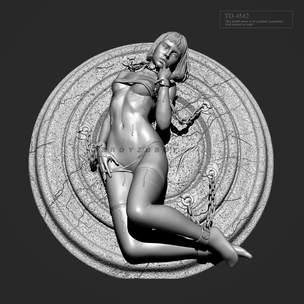 

50mm 75mm Resin model kits figure beauty colorless and self-assembled （3D Printing ）TD-4542/3D