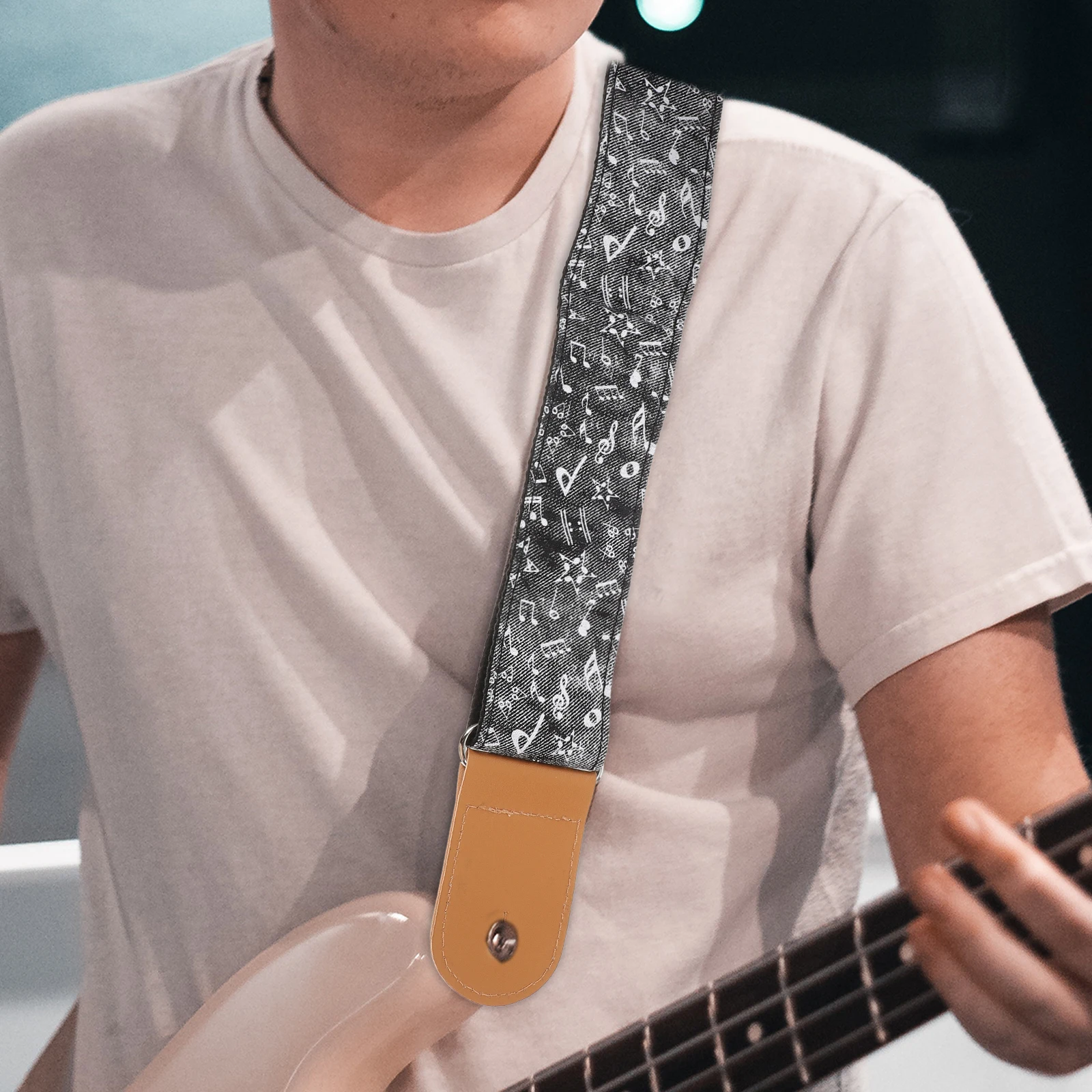 

Guitar Strap Durable Belt Birthday Present Handheld Shoulder Nylon Bass