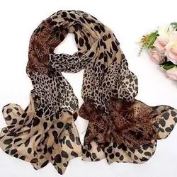 Women Stole Soft Leopard Print Scarf Vintage Chiffon Casual Sale Thin Harajuku Spring Elegant Hot Summer Scarves Sexy Wrap