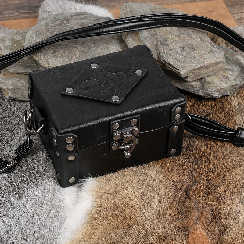 Sac de taille de bouteille d'alchimie médiévale, bouteille de Potion de guérisseur, boîte en cuir PU, accessoires de Cosplay, Costumes gothiques rétro, pochette de taille de ceinture