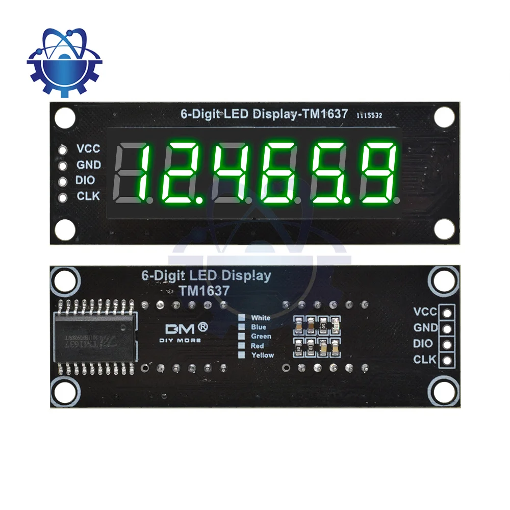 Imagem -04 - Digital Led Display Module para Arduino Tubo Módulo Board Nixie Relógio Bits Segmentos 56 Polegada Tm1637