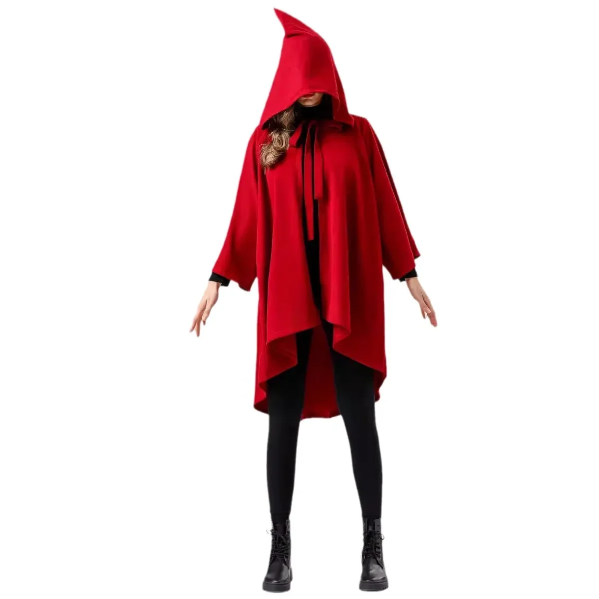 Leg Avenue Womens Delightful Mad Hatter Halloween Costume LittleRed Riding Hood Christmas Party Dress Cloak