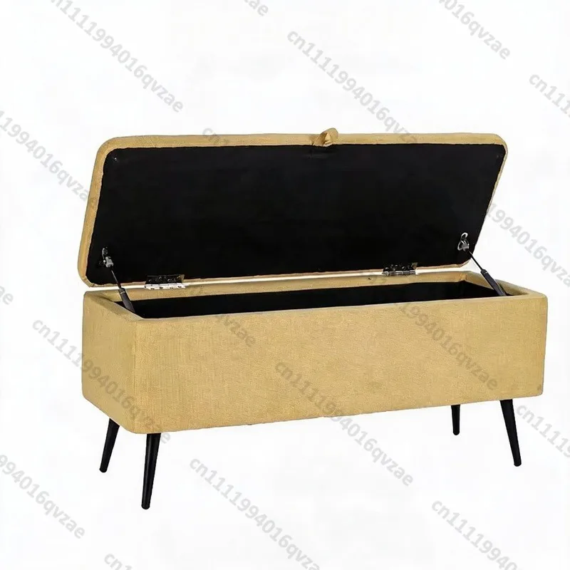 Modern Shoe Stool Foot Stool Soft Fabric Storage Bench