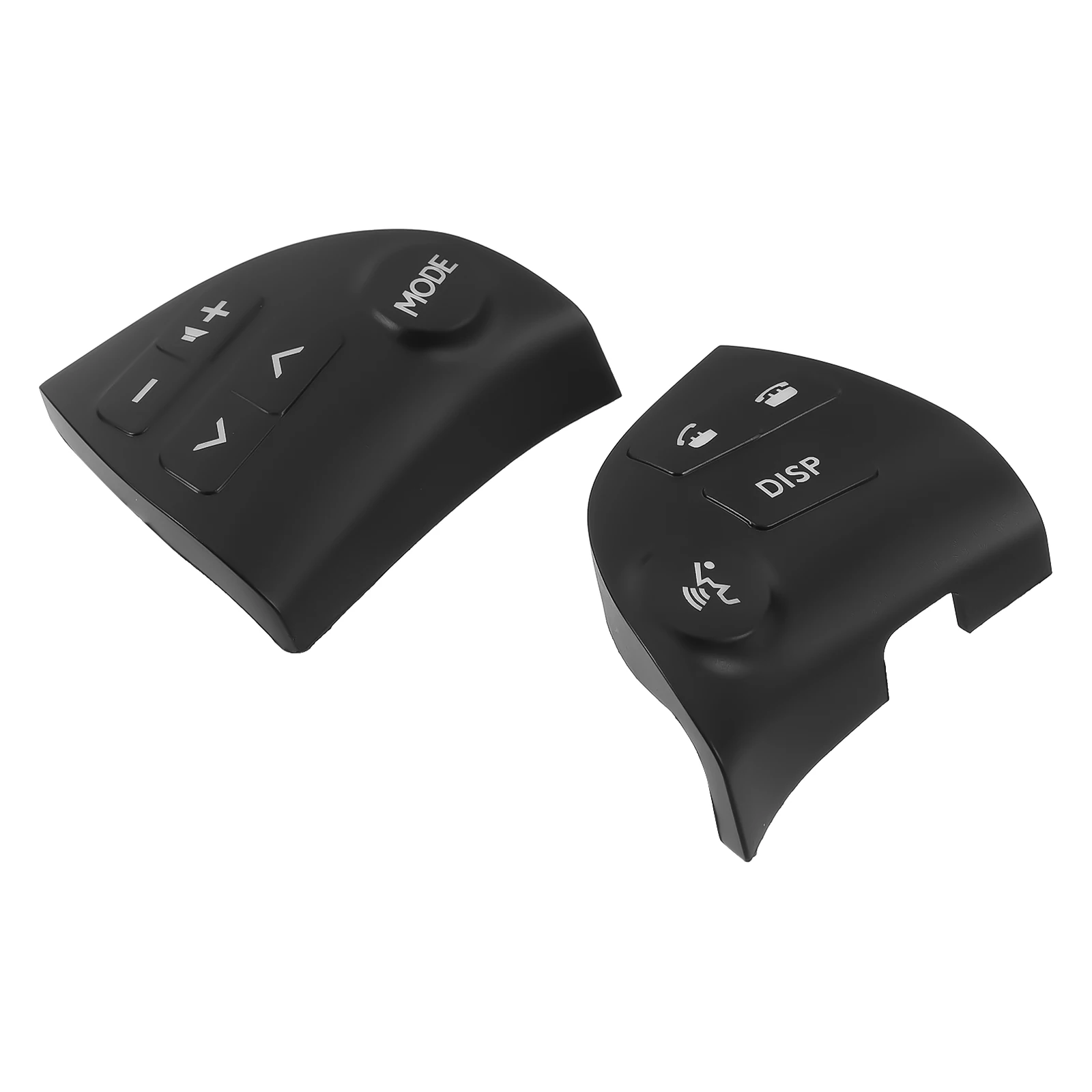 

Steering Wheel Buttons Multimedia Module Gray Pair ABS Material Easy Install Vehicle Upgrade