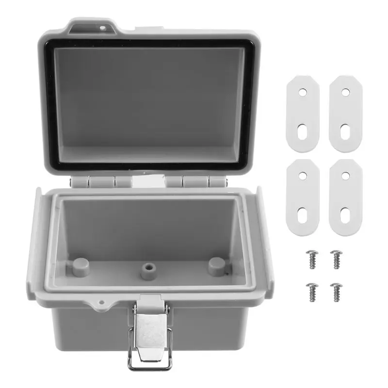 【Ship Within ABS Outdoor Electrical Junction Box ABS Plastic & Hinged Cover Stainless Steel Latch IP67 Waterproof Forelectrical
