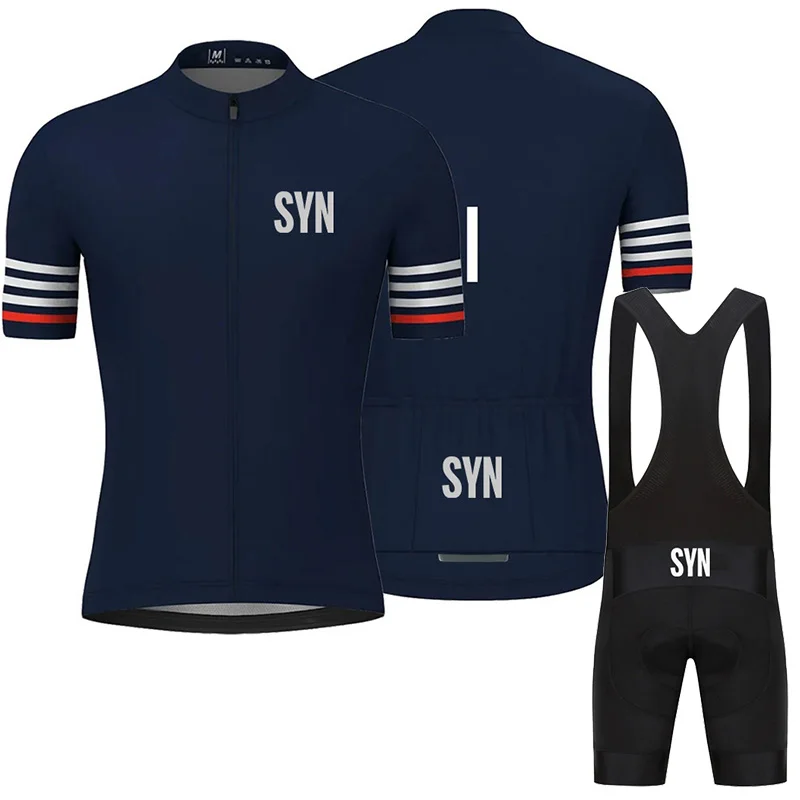 SYN BIEHLER  2024 Men Summer Short Sleeve Cycling Jersey Set MTB Maillot Ropa Ciclismo Bicycle Wear Breathable Cycling Clothing