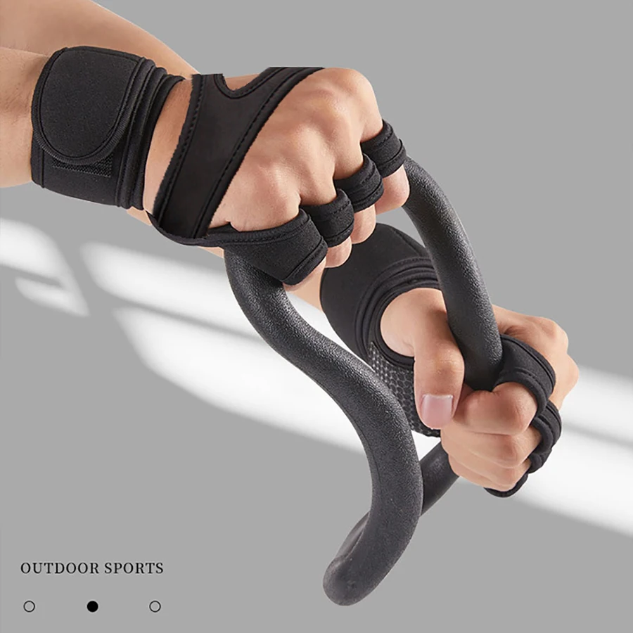 

Sports Weight Lifting Workout Gloves ,with Built-in Wrist Wraps Full Palm Protection，Grip Great for Gym Pull Ups Cross Training
