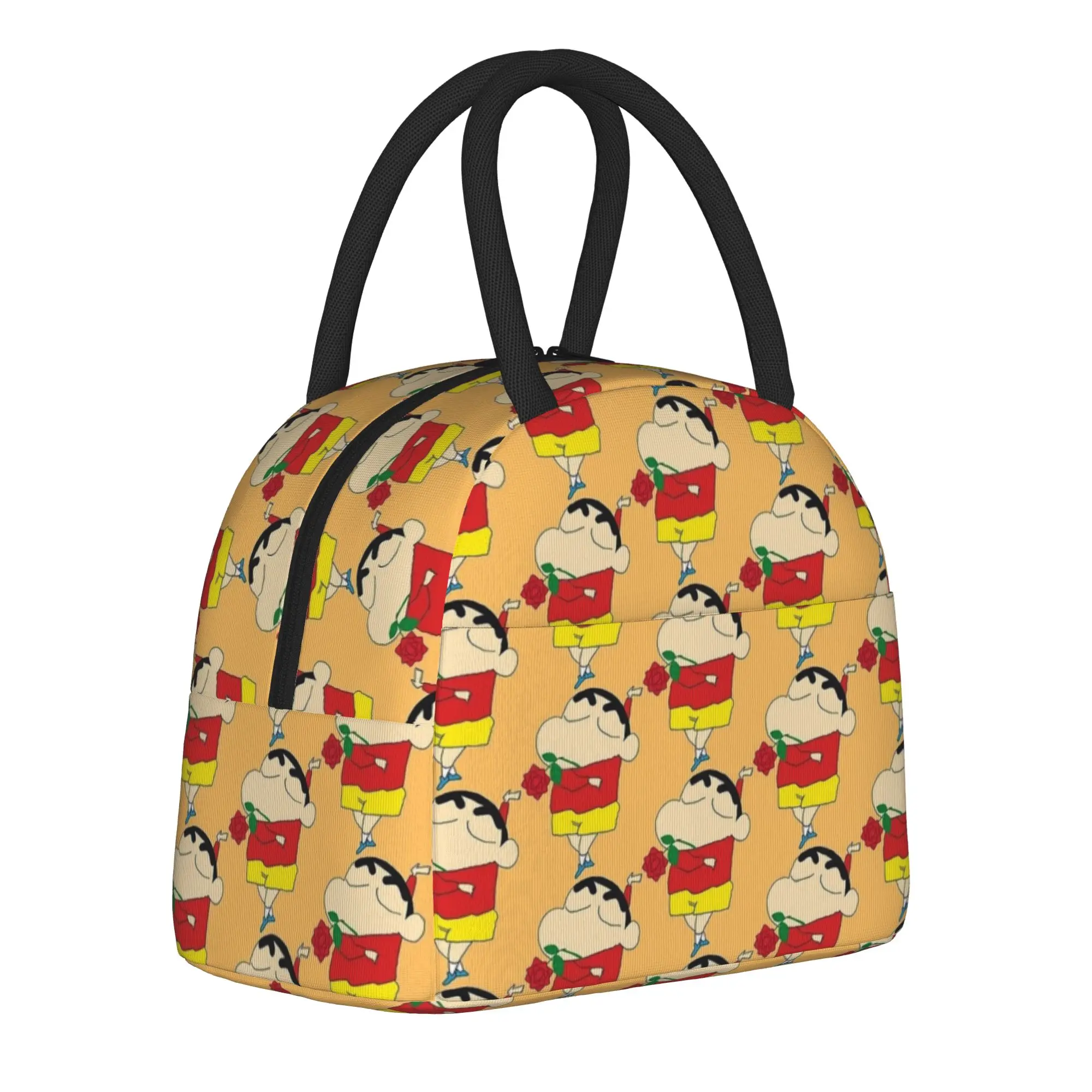 

Crayons Shin-chans Cute Insulated Lunch Bags Cooler Bag Reusable,Lunch Container Portable Tote Lunch Box Food Handbags