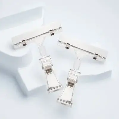 

2pcs Label Holder Merchandise Sign Display Mini Clip Tag Holders Card Stand Price Tag Banner Clips Double Head Desktop