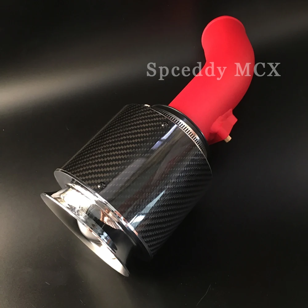 Spceddy Car Cold Air Intake Syetem Carbon Fiber Air Filter High Flow For Mazda 3 Mazda 6 Axela ATENZA Reusable  Washable