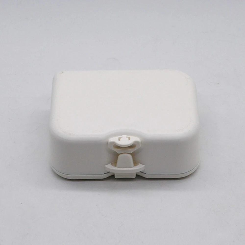 Denture Bath False Teeth and Cleaning Brush Storage Box Case Container with Mirror and Toothbrush