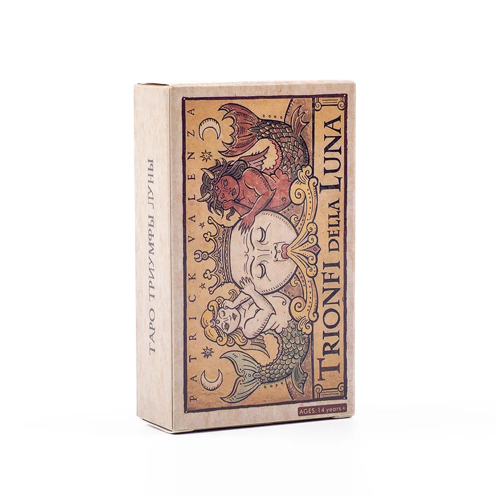 Trionfi Della Luna Tarot  Russian Visions 81Pcs Divination Fate Tarot Oracle Cards Party Entertainment Board Game Cards 10.3*6Cm