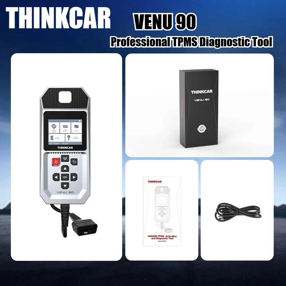 THINKCAR VENU 90 TPMS Tool 315MHz 433MHz Tire Pressure Sensor Activator Programmer OBD2 Diagnostic Scanner with WiFi Update