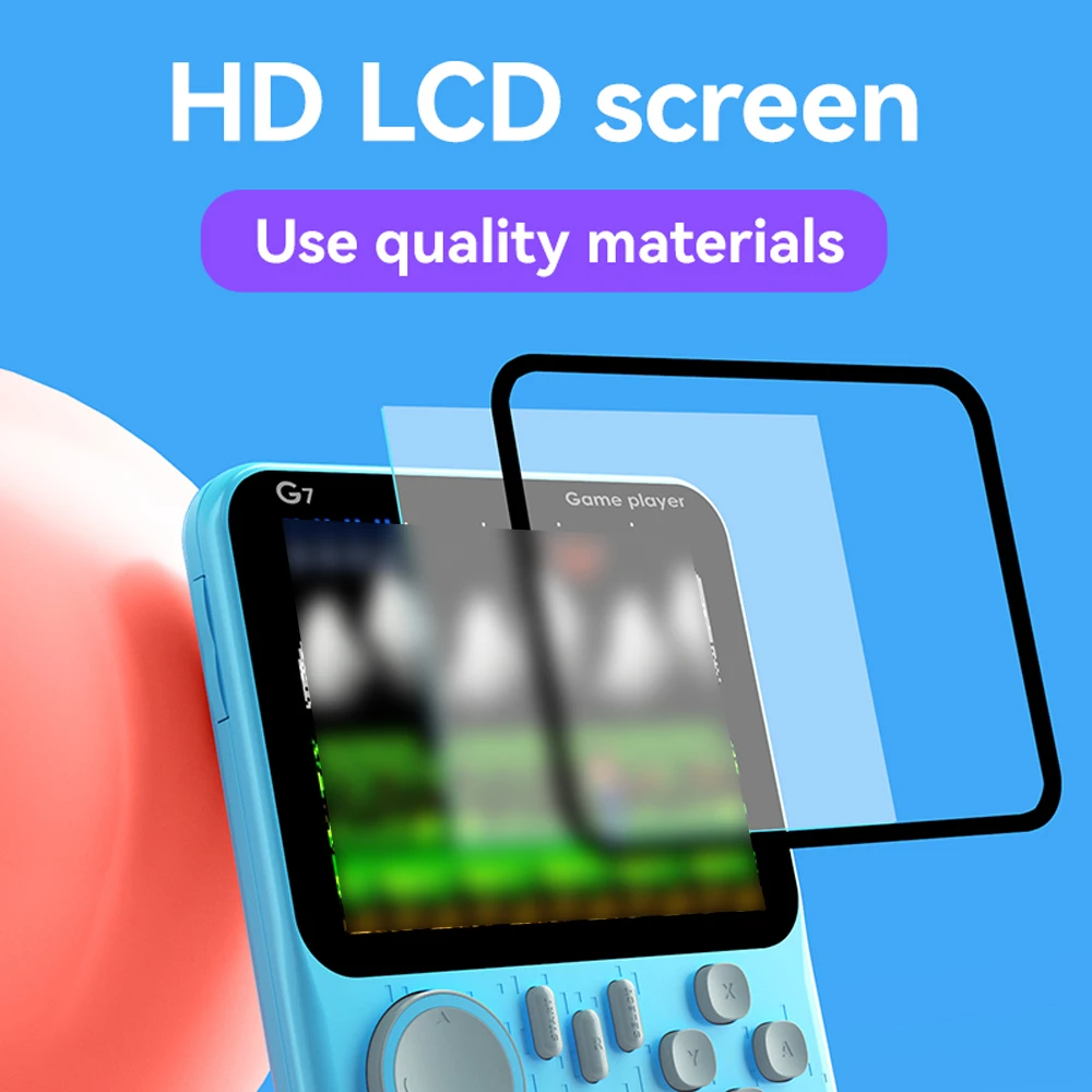 G7 Handheld Game Console 3.5 inch Screen 666 in 1 Mini Student Card Machine Portable Retro Nostalgic Games Console