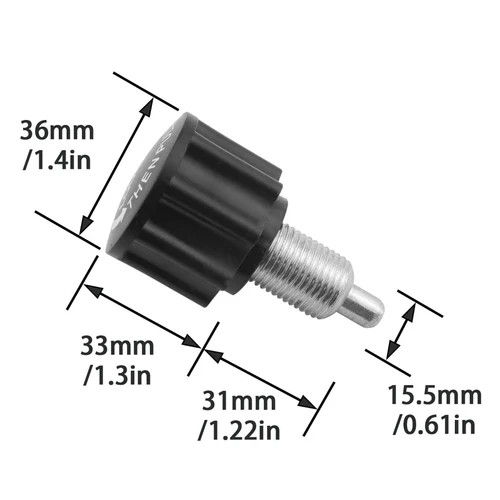 Imagen 1 del producto Para equipos de fitness en casaM16 Kit de ajuste de bicicleta giratoria Perilla de resorte y pasador de tracción