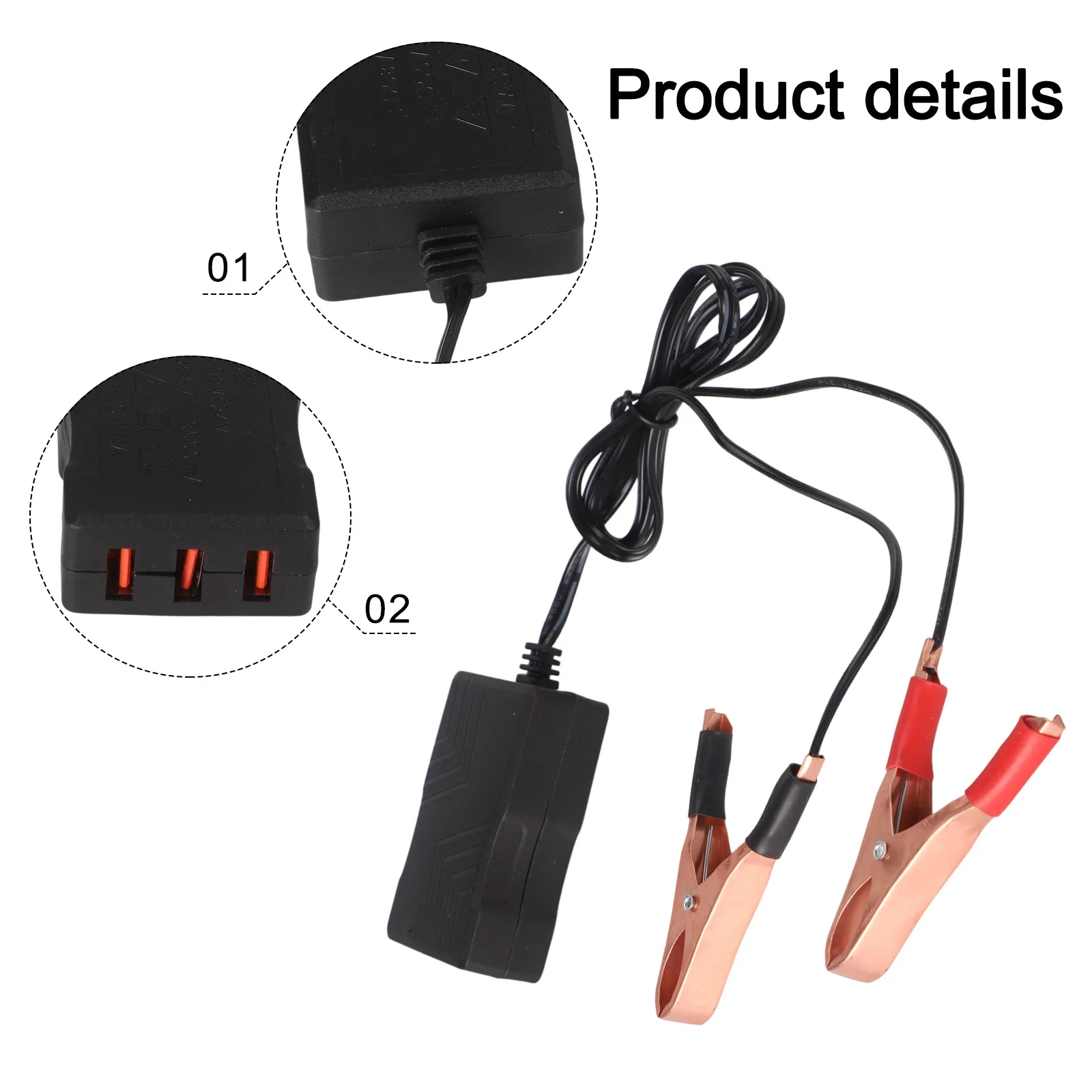 Home Use Outdoor Charging DC Converter Battery Clip Converter 5v Usb Charging Solution Fast Charging USB Ports