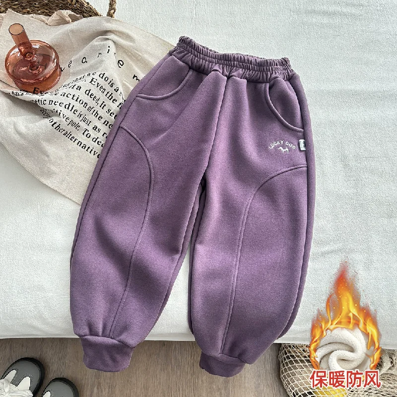 

Зимние детские теплые хлопковые штаны для мальчиков от 2 до 14 лет, толстые бархатные брюки, детские флисовые длинные штаны, осенние спортивные штаны для подростков