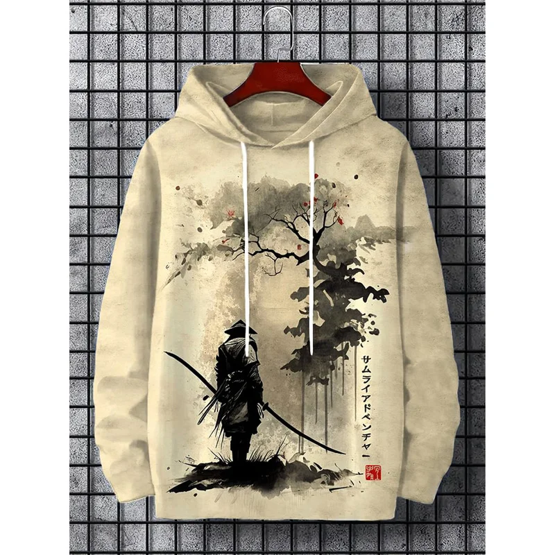 

Japanese Harajuku 3D Printed Hoodies For Men Mountain Cat Tentacle Graphic Sweatshirts Casual Loose Hooded Long Sleeves Pullover