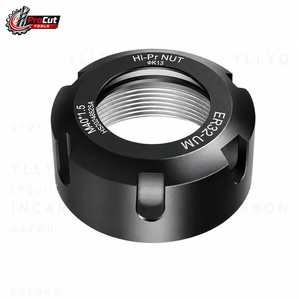 ER8A ER11A ER16A ER20A ER25A ER32A ER40UM ER Nut, ER Collet Nut for Tool Holder Extension Rod CNC Milling Lathe