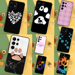 Cat Dog Paw Design Case For Samsung Galaxy S23 Ultra S24 S22 S20 S21 FE Note 10 20 Ultra S8 S9 S10 Plus Cover