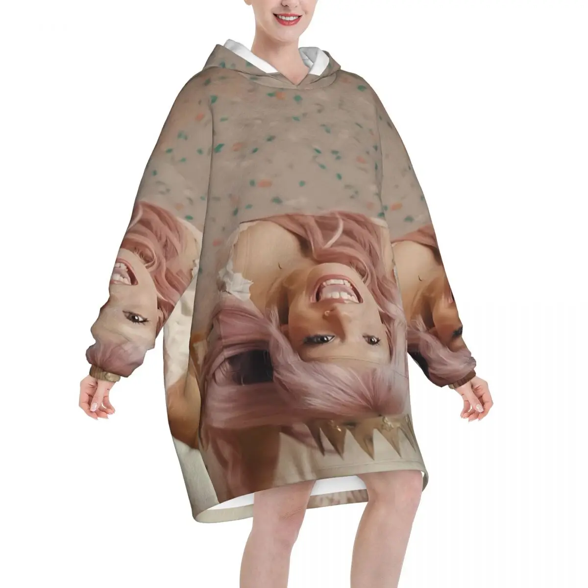HADES SACRIFICE Melanies Martinez Blanket Hoodie Oversized Wearable Sweatshirt Blanket Warm Gifts for Women Girls Girlfriend
