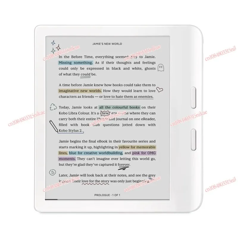 

Color E-Ink E-Reader E-Book Reader with E-Paper Display