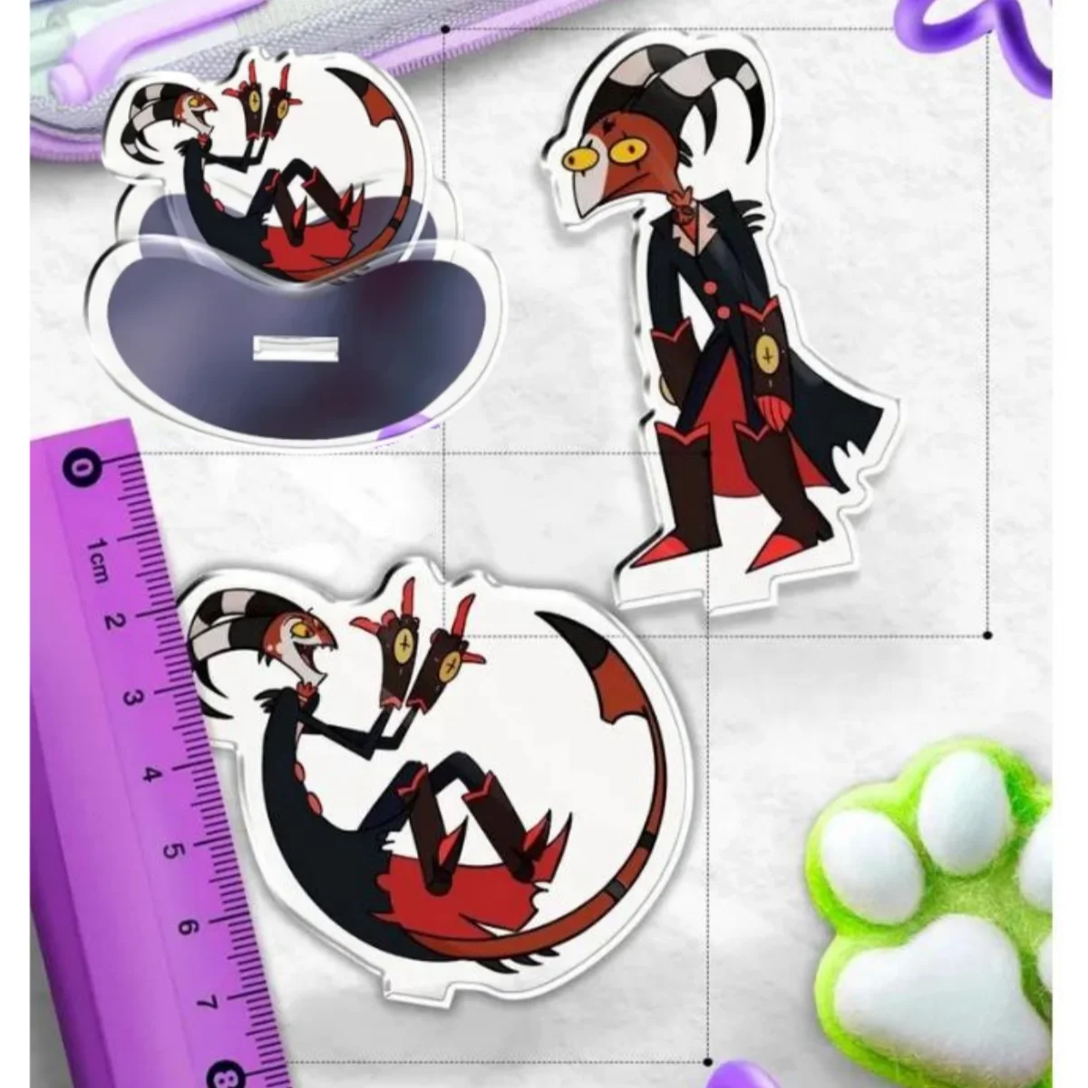 

8Cm Multi Style Acrylic Standees for Helluva Boss Blitzo Demon Form Acrylic Stand Collectible Anime Acrylic Display Gift