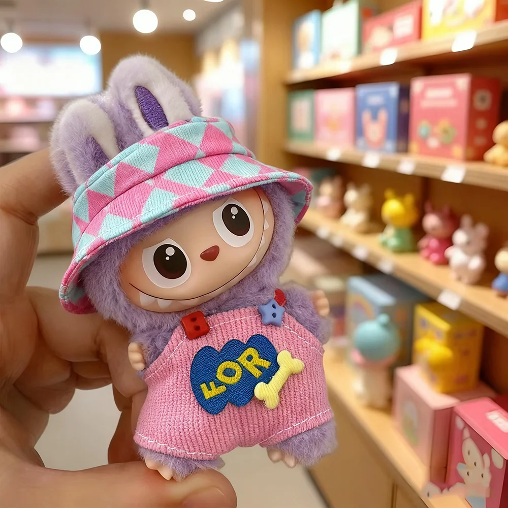 ملابس دمى قطيفة لـ Mini 10 سنتيمتر Labubu 4.0 دبوس وحوش لسلسلة الحب مجموعة ملابس أنيقة إكسسوارات الزي ذاتية الصنع هدية