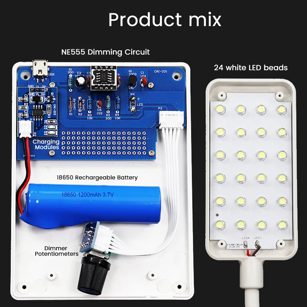 Diy Electronic Soldering Kit Ne555 Led Desk Lamp Dimmer Pwm Circuit Assembly Diy Soldering Practice Skills Assembly