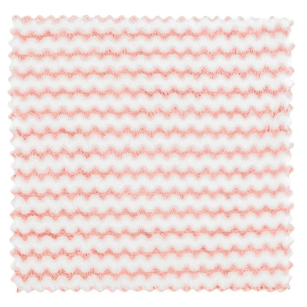 5/10/20Pcs Coral Velvet Microfiber Cleaning Cloth High Absorbent Reusable Kitchen Dishwashing Cloths Easy Foaming Thickened