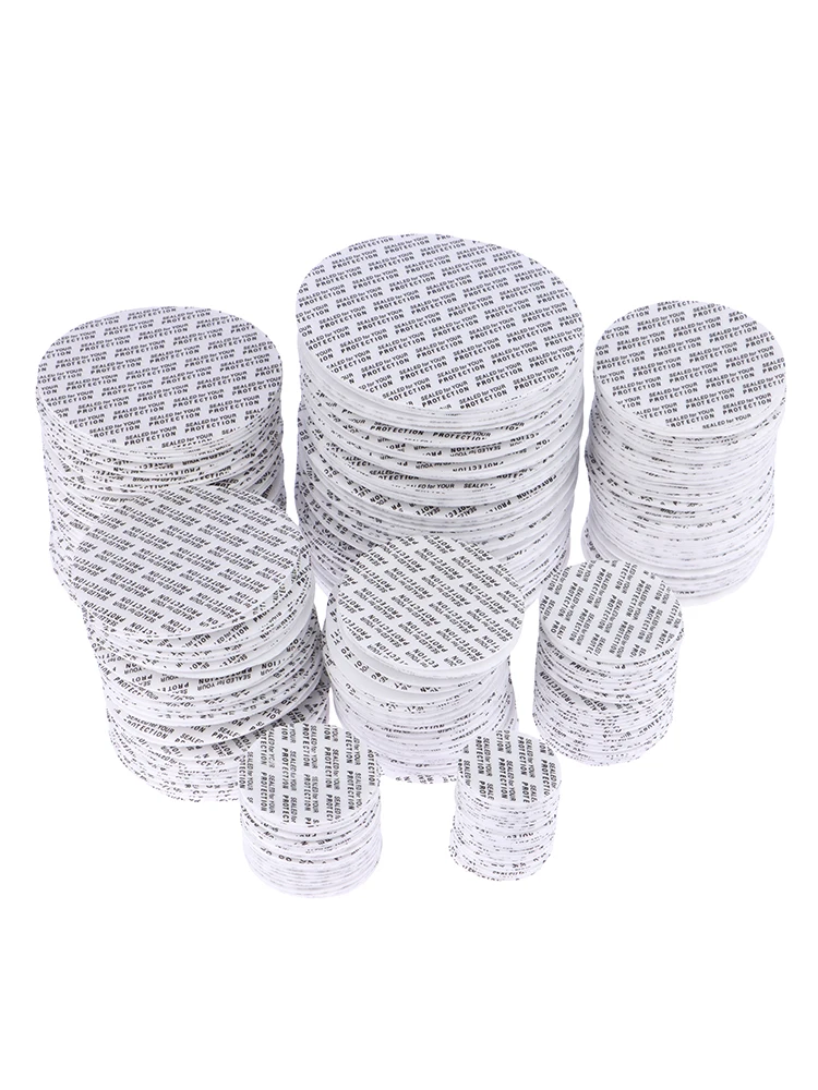 200 Stuks zelfklevende Schuim Drukgevoelige Afdichting Cap Voering Fraudebestendige Afdichtingen Liner Voor Cosmetische Pot Fles Pot 20 MM-82 MM - afbeelding 2
