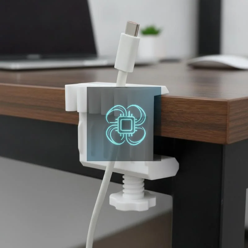 3D‑Printed Eco‑Friendly Desktop Cable Clip Traceless Desktop Organizer For Data Cable Management Wire Arrangement Tool