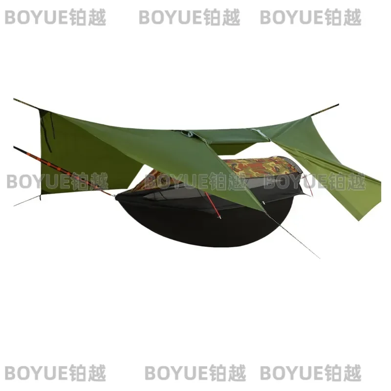 Camping Hammock With Mosquito Net Portable Outdoor Travel Sleeping Hanging Hammocks Swing And Waterproof Canopy Tent Awnings