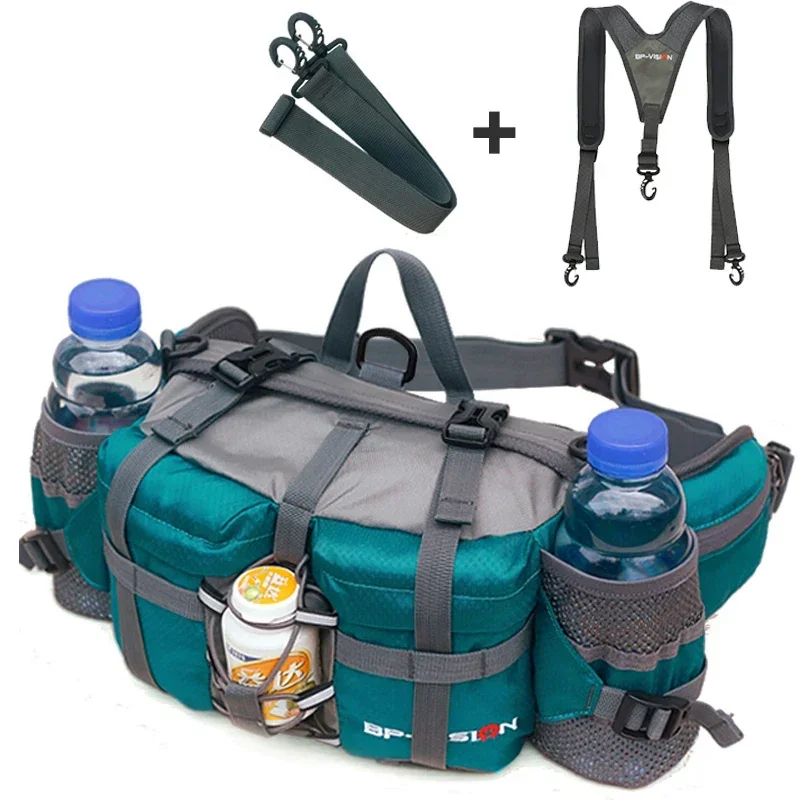 Outdoor Wandelen Taille Tas, Water Cycl Rugzak, Sport Mountain Fles, Waterdichte Nylon Camping Rugzak, Jacht Accessoires