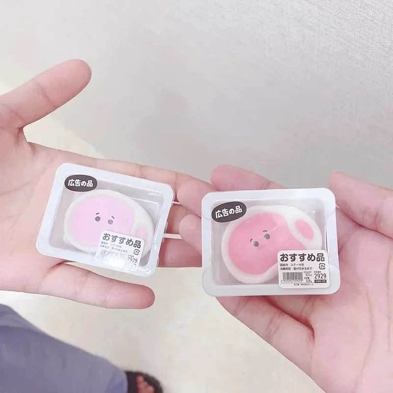 YELL Japan Original Kawaii Gashapon Figure Cute Soft Meat Simulated Food Fidgety Toys Capsule Anime Miniature Items Gift