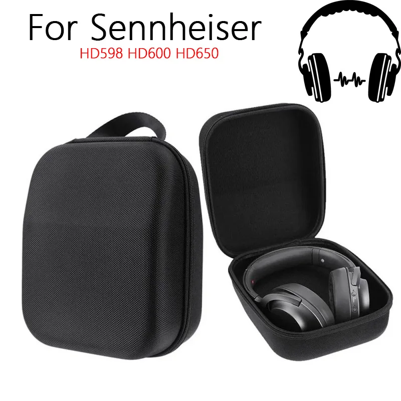 Bolsa de Armazenamento para Fones de Ouvido Sennheiser HD598 HD600 HD650, Estojo de Transporte para Fones de Ouvido Sennheiser HD598 HD600 HD650