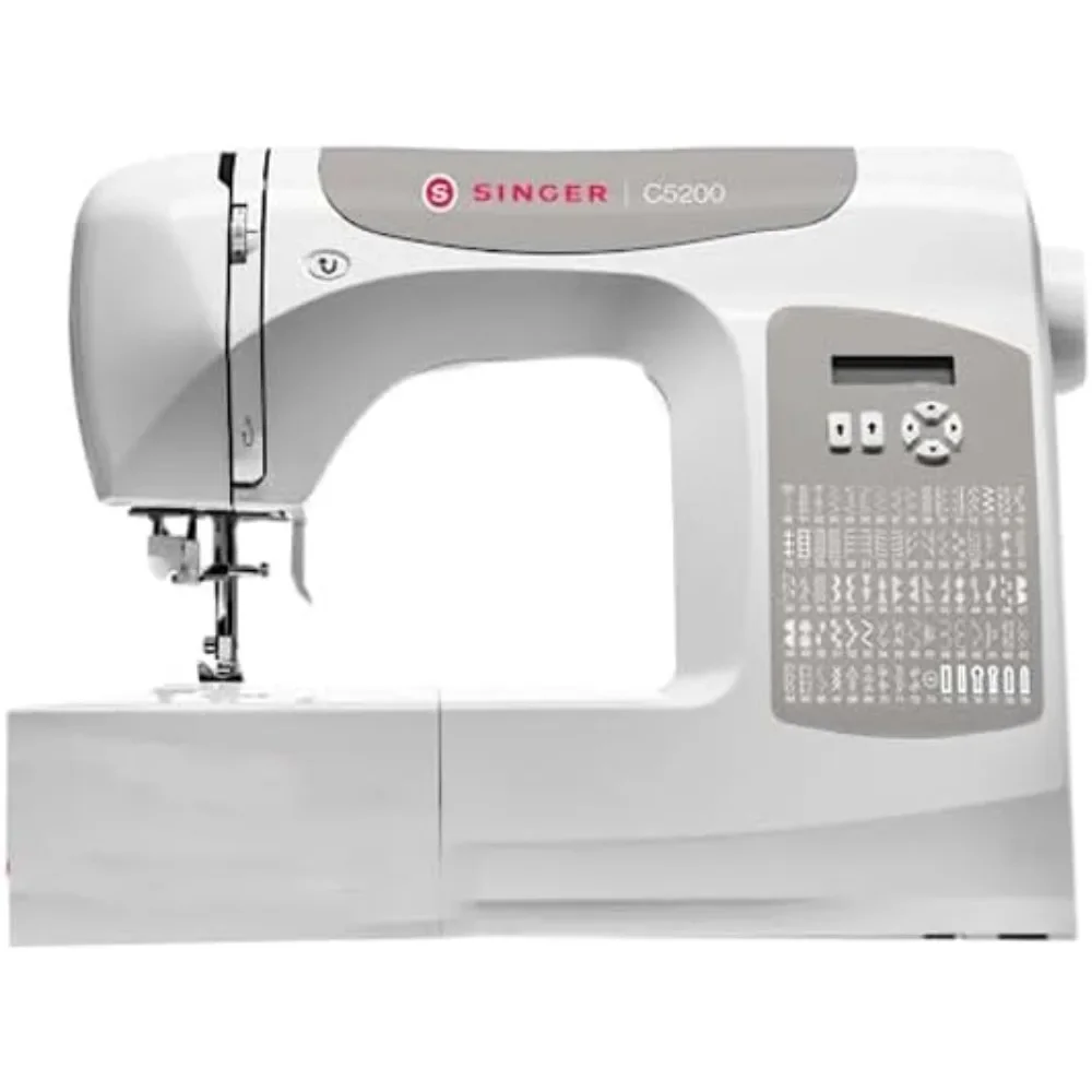 

Grey Sewing Machine White 180 STITCH APPLICATIONS 6 One-Step Buttonhole Styles Basic stretch and decorative stitches