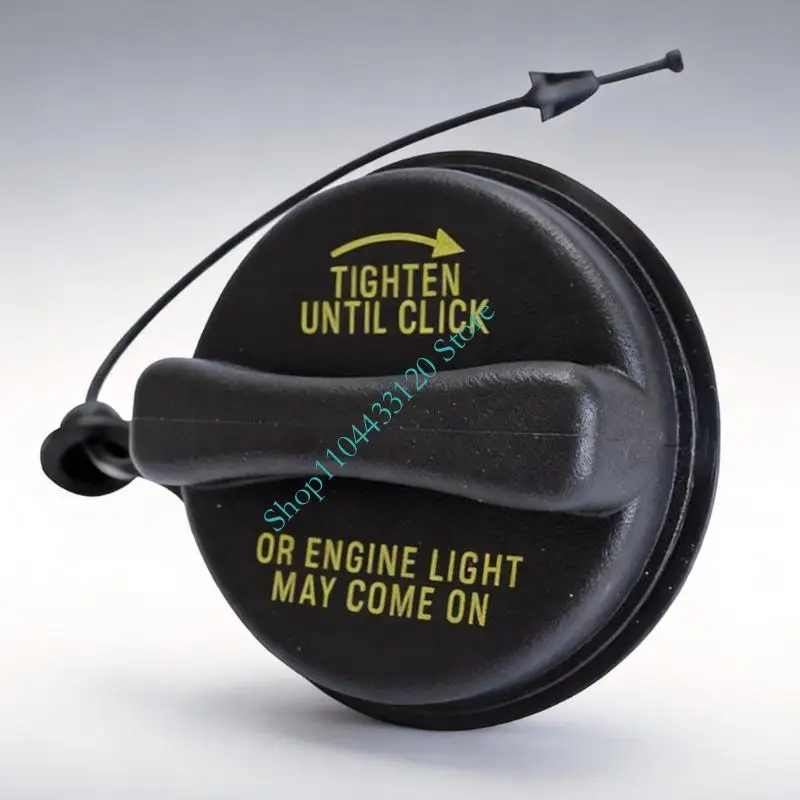Replacement Cap FC975 With Attached Tether, Black Inner Cap With Turn-Close Structure for Routine Service and