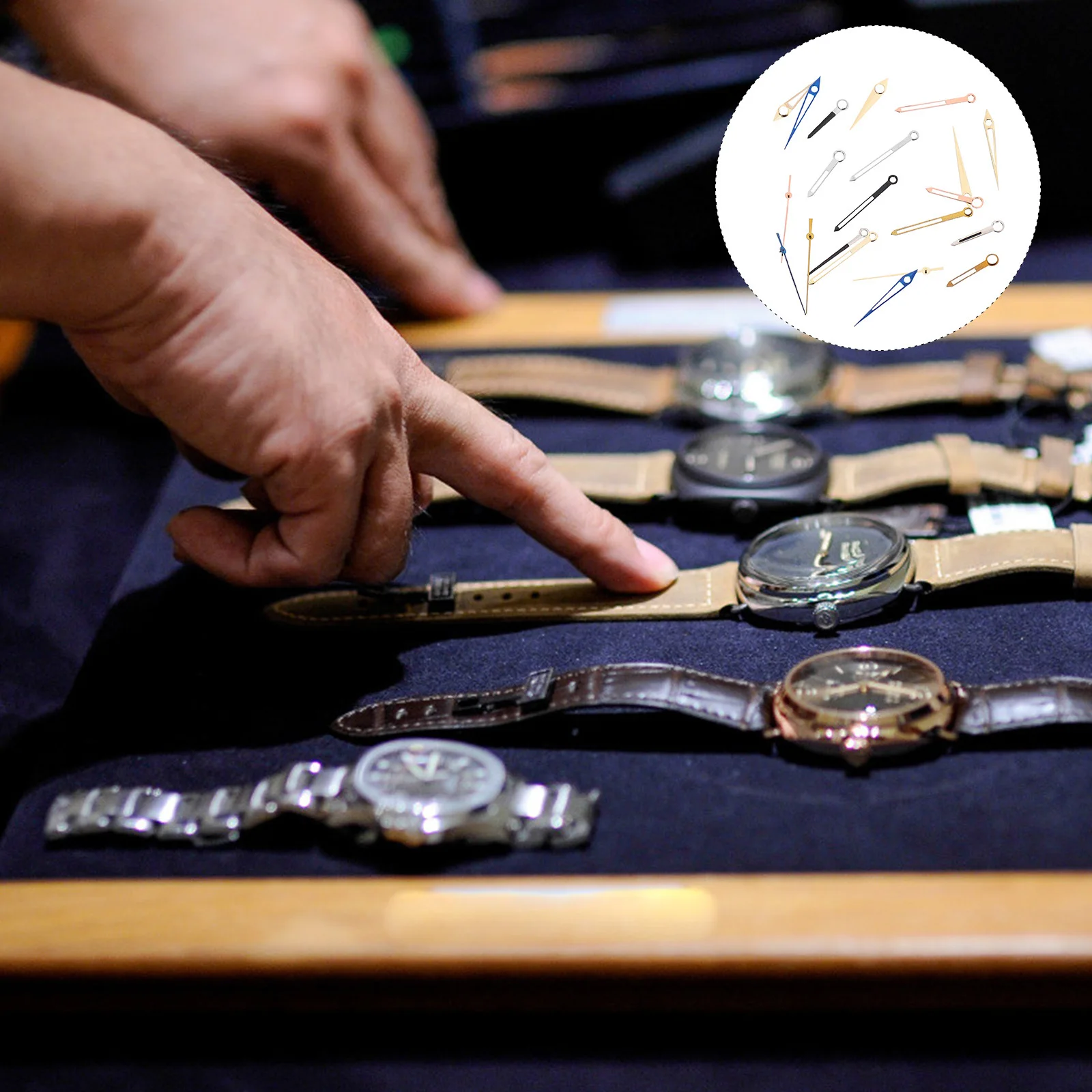 

1Set Watch Replaceable Hand Set Exquisite Craftsmanship Easy Install Durable Practical Safe Excellent Texture Hard Damage