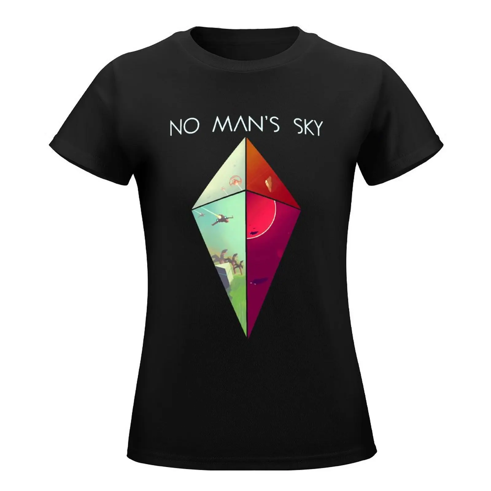 Gifts For Women Sci Fi No Mans Sky Retro Vintage T-Shirt kawaii clothes anime clothes tops Women