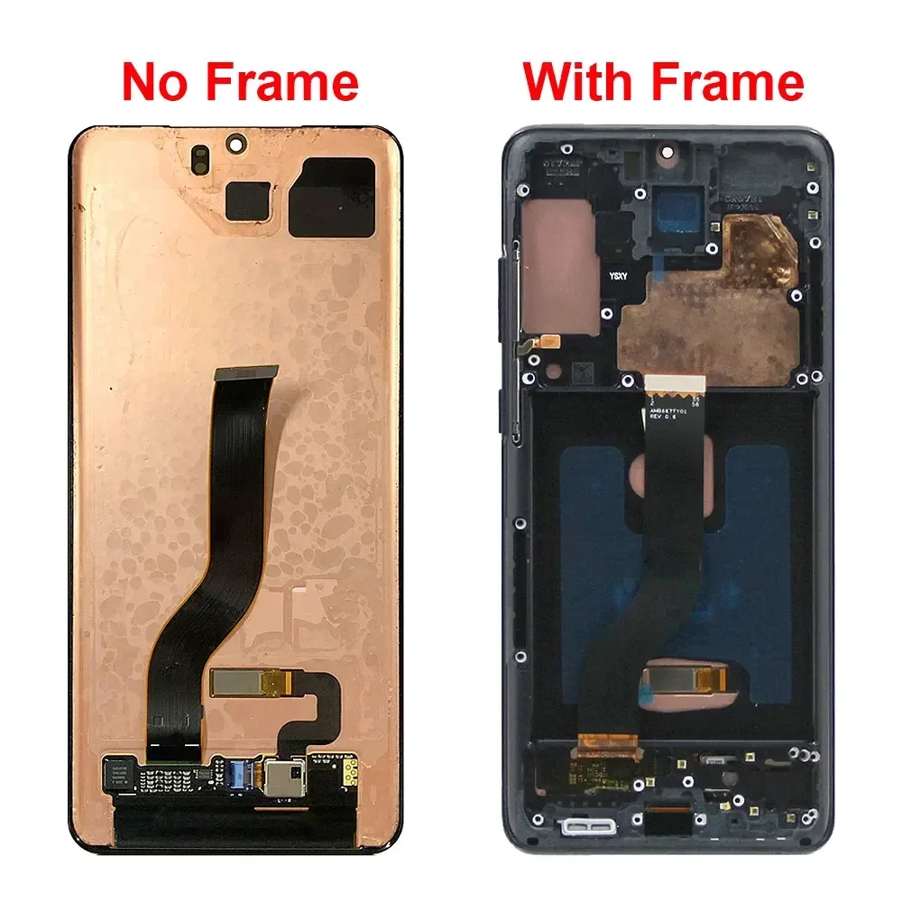 OLED For SAMSUNG S20 Plus 5G LCD Screen Replacement For Galaxy S20+ G986F G986N Display Digital Touch Screen with Frame Assembly