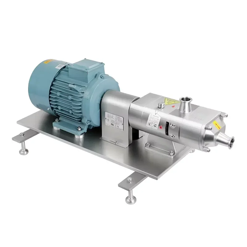 For High Pressure OEM Sanitary Double Screw Pump Food Grade Stainless Steel Liquid Mixing Multipurpose Industrial Use