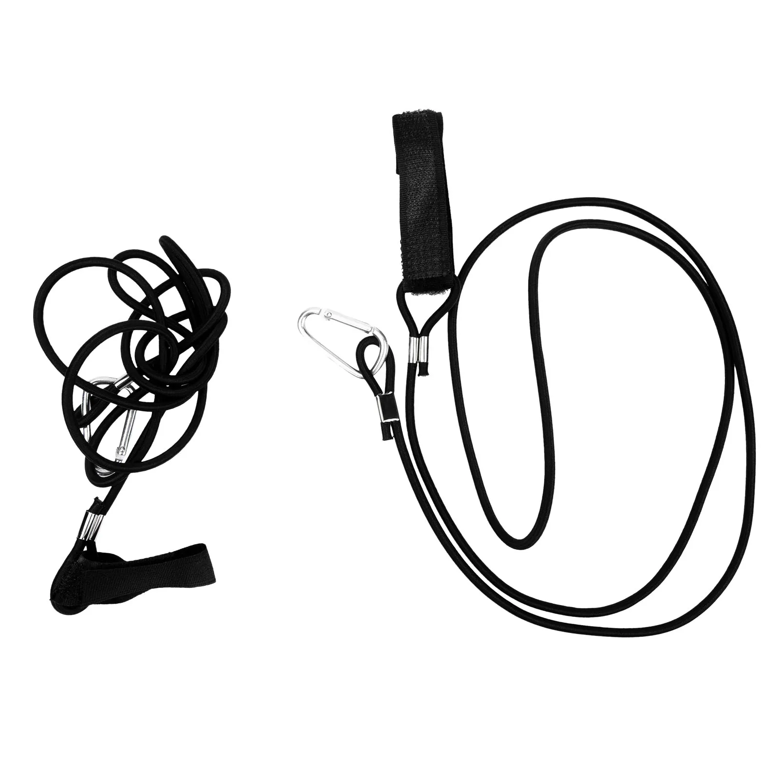 

2Pcs Paddle Safety Leash Kayak Lanyard with Carabiner for Rubber Boat Equipment Outdoor Kayaking Elastic Rope Tie Down Strap