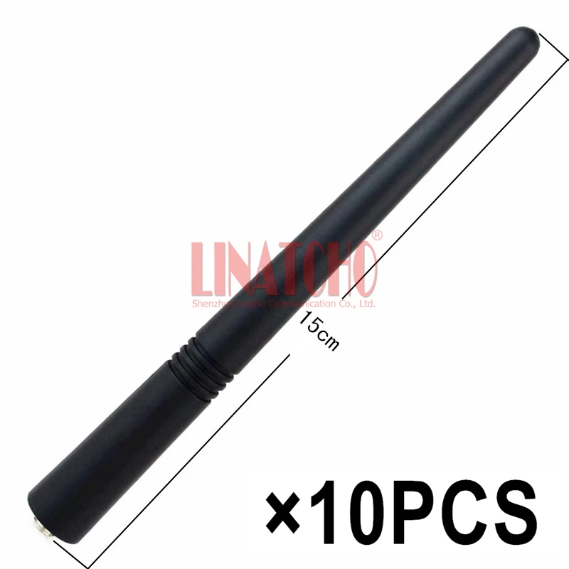 10PCS Antena VHF 136-174MHz 150MHz para Rádio Bidirecional Motorola Walkie Talkie GP88 GP68 GP328 GP2000